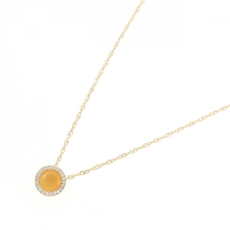 Dây chuyền đá mặt trăng 18KYG/K18YG - Hàng hiệu Authentic 858968