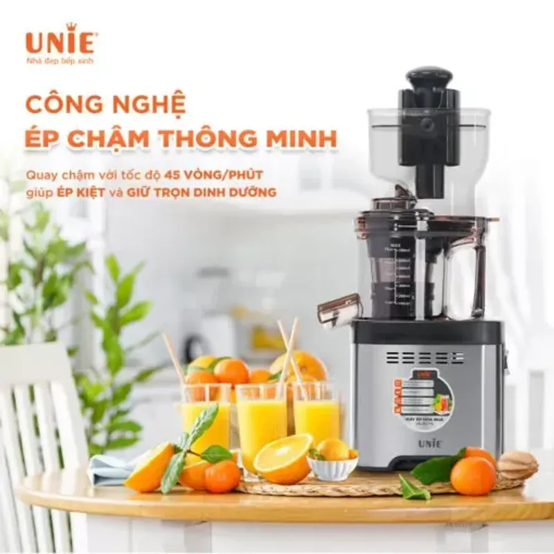 MÁY ÉP CHẬM UNIE USJDC71S – Giữ trọn 98% dưỡng chất – sánh mịn, ngon ngọt tự nhiên. 726097