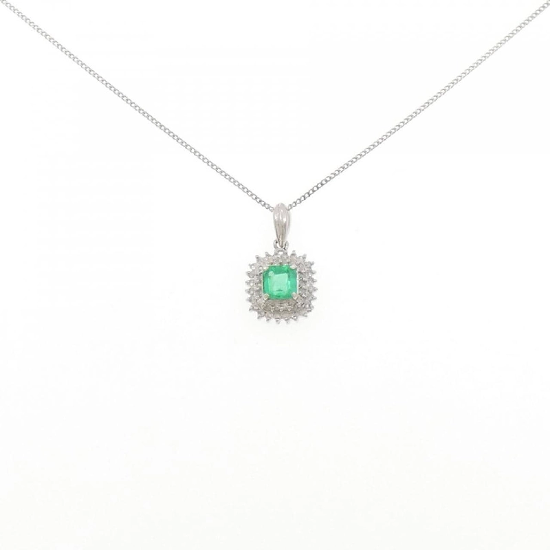 Dây chuyền Emerald PT900/PT850 0.61CT - Hàng hiệu Authentic 846703