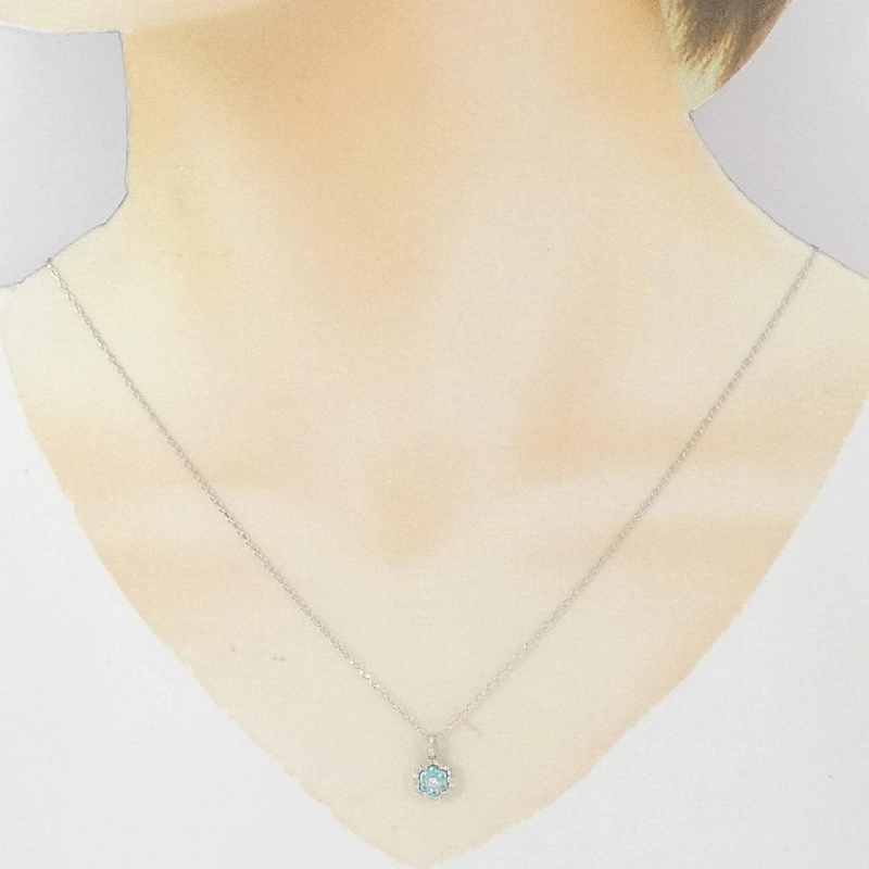 Dây chuyền Tourmaline PT900/PT850 0.12CT - Hàng hiệu Authentic 858845