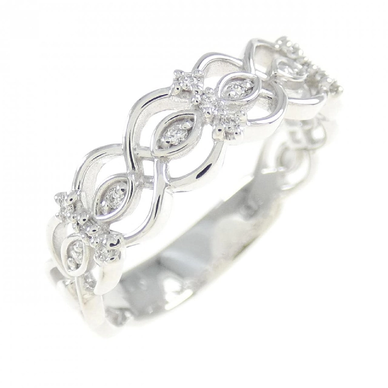 Nhẫn kim cương K18WG 0.10CT 671654