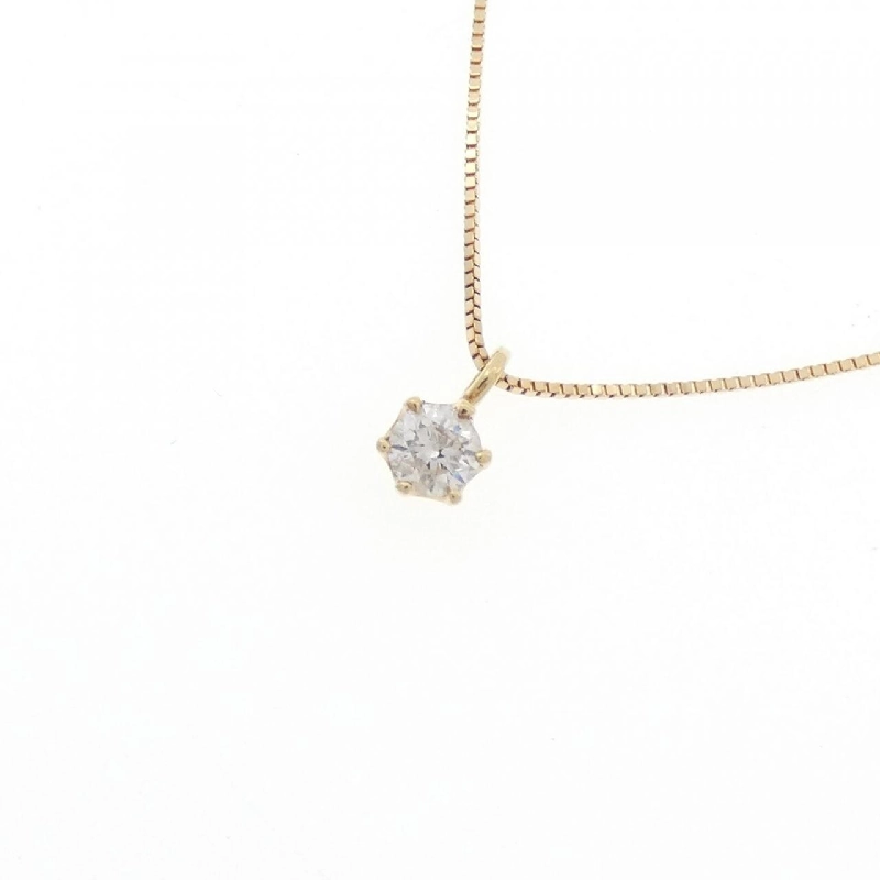 K18YG Solitaire Dây chuyền kim cương 0.1CT - Hàng hiệu Chính hãng 862462