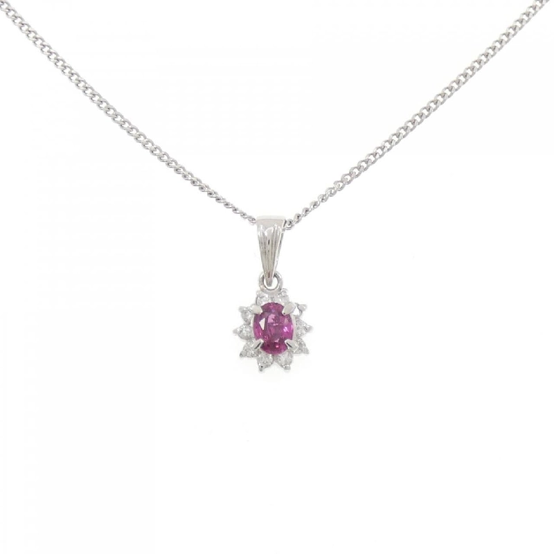 Dây chuyền ruby PT900/PT850 0.33CT - Hàng hiệu Authentic 856670