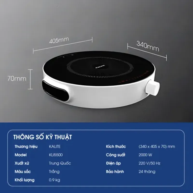 Bếp từ đơn Kalite KLI5500 🔥 nấu nhanh – tiết kiệm điện – an toàn ✨ 707780