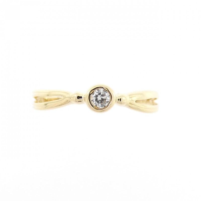 Nhẫn kim cương K18YG 0.03CT 668666