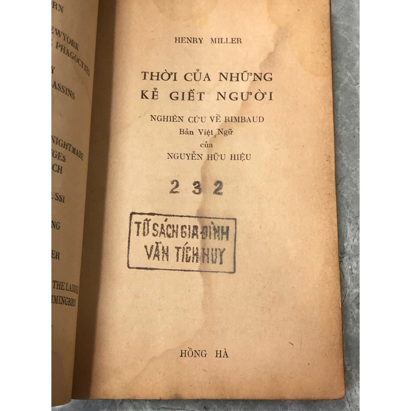 THỜI CỦA NHỮNG KẺ GIẾT NGƯỜI - Henry Miller 477862