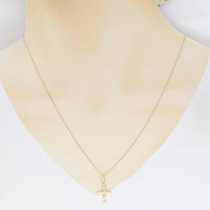 K18YG Dây chuyền hình chữ thập - Hàng hiệu Chính hãng 863711