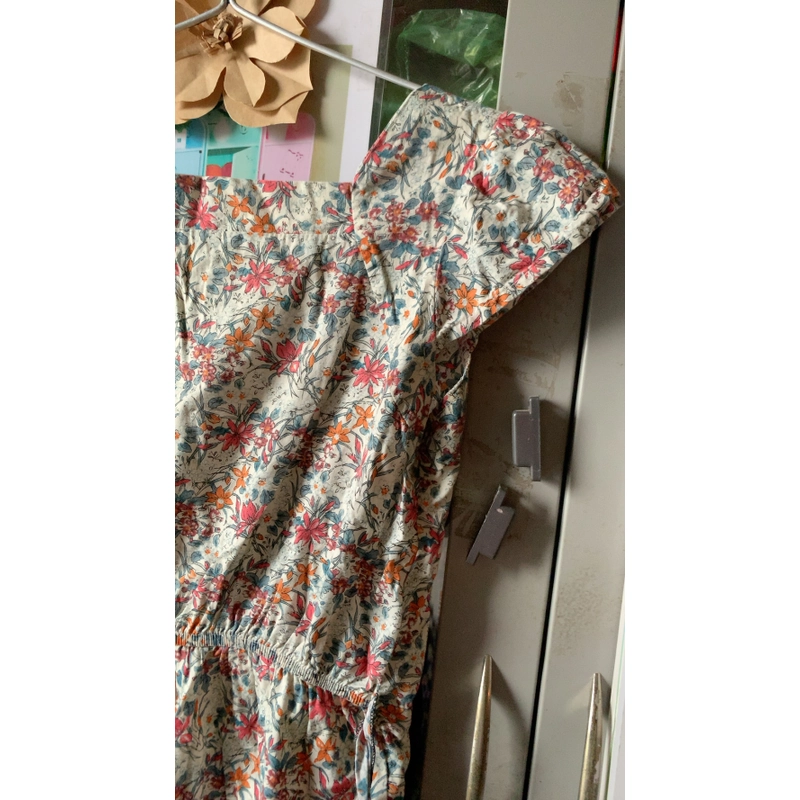 Đầm hoa vải cotton thấm hút 478407