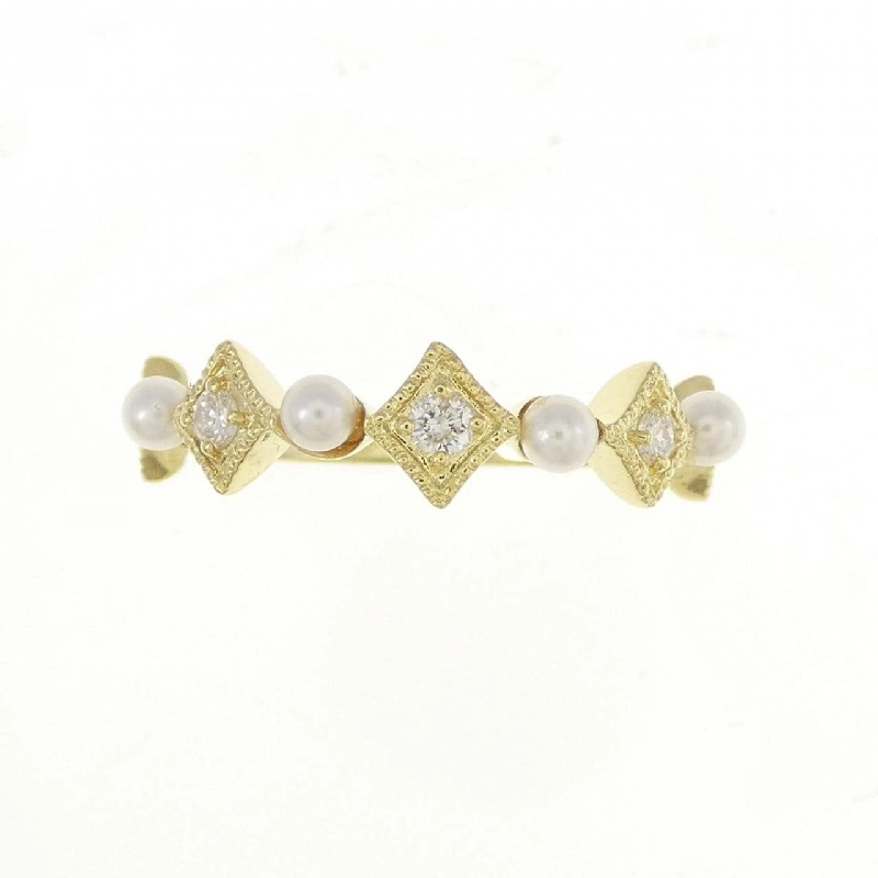 Nhẫn ngọc trai Akoya K18YG 671035