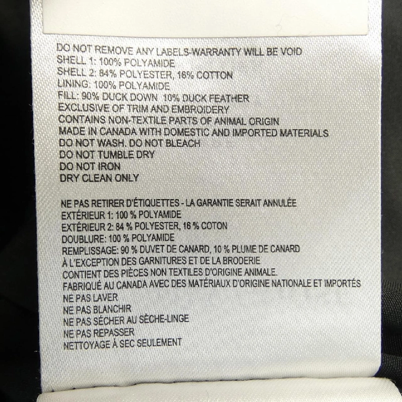Canada Goose 6661WB PARADIGM Áo khoác lông vũ - Hàng hiệu Authentic 822440
