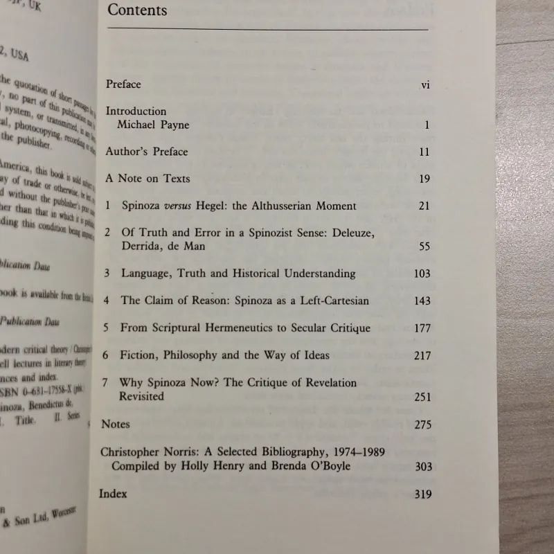 Christopher Norris - Spinoza and Critical Theory 1010151