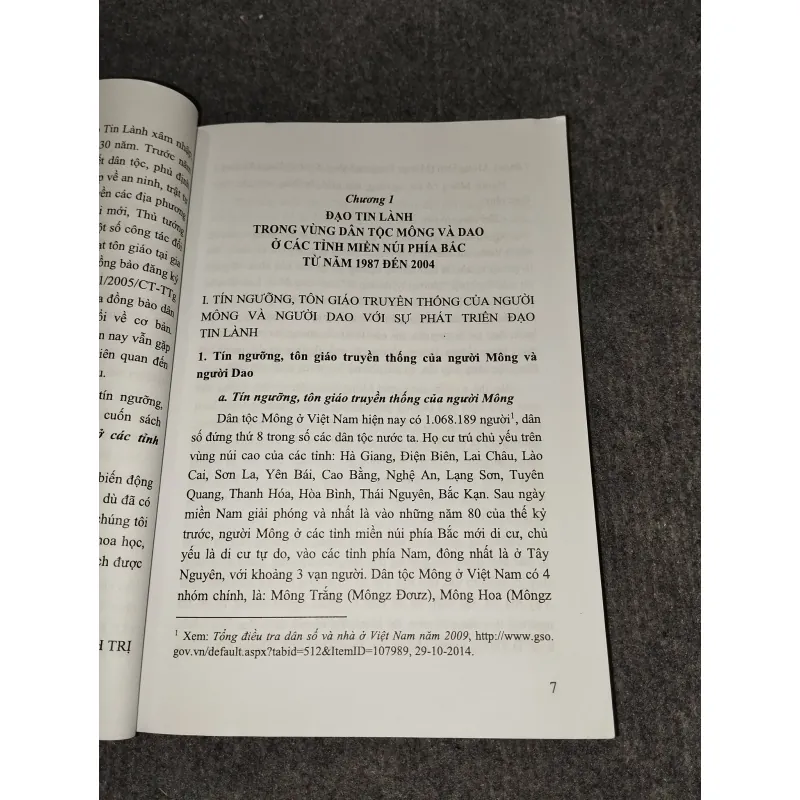 ĐẠO TIN LÀNH TRONG VÙNG DÂN TỘC MÔNG VÀ D A O Ở CÁC TỈNH MIỀN NÚI PHÍA BẮC VIỆT NAM 992550