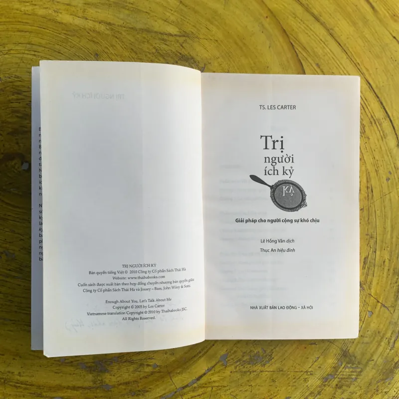 TRỊ NGƯỜI ÍCH KỶ - TS. LES CARTER 1030002