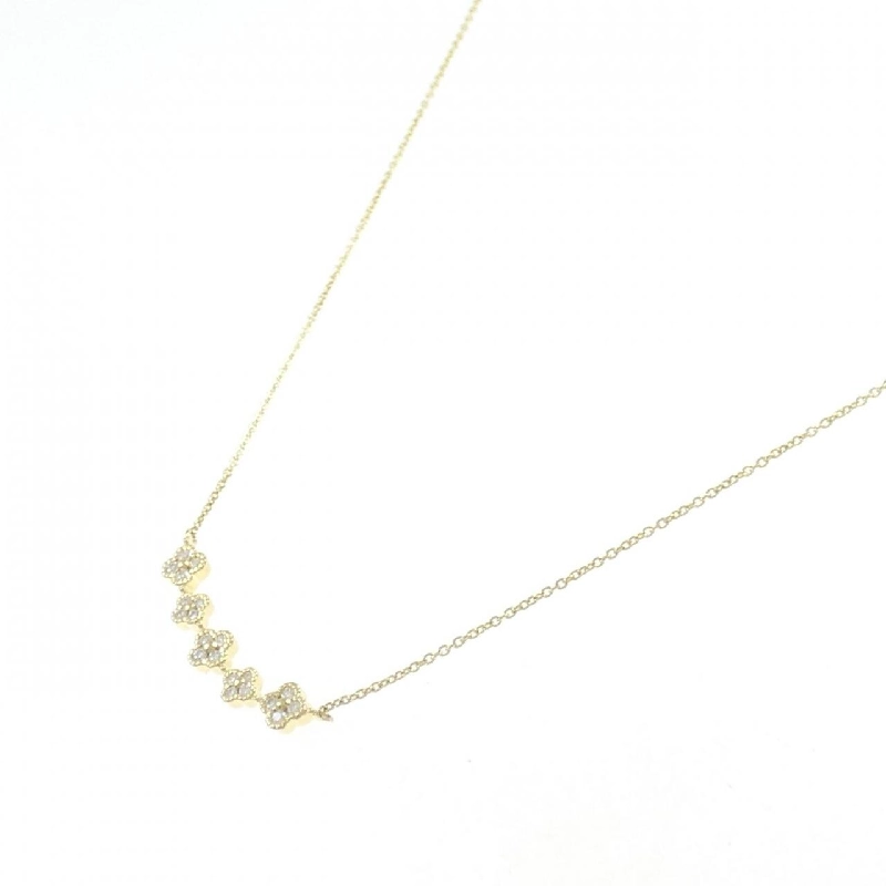 K18YG Hoa Vàng Kim Cương Dây Chuyền 0.12CT - Hàng hiệu Chính hãng 862337