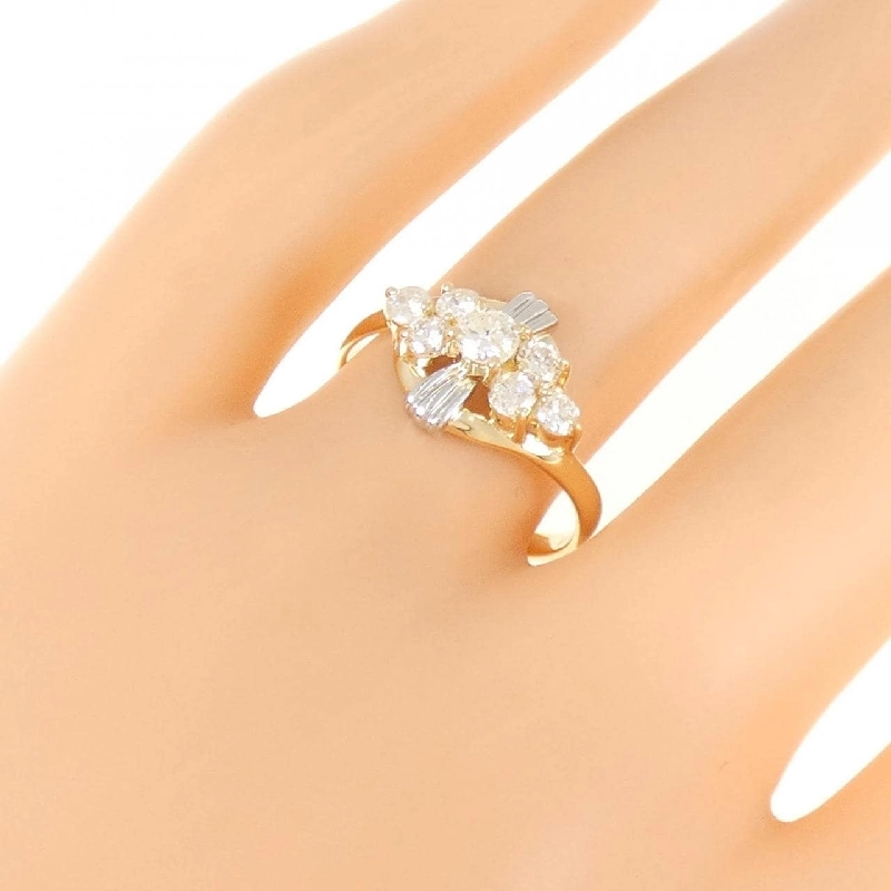 Nhẫn kim cương K18YG/PT900 0.52CT - Hàng hiệu Authentic 854846