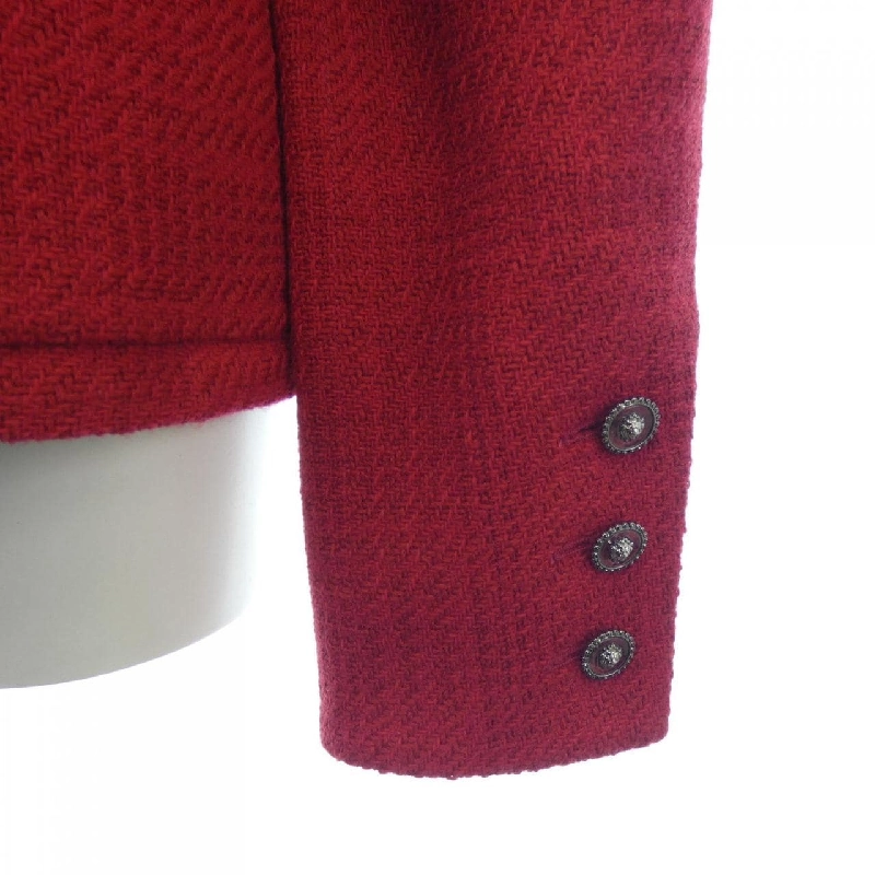 【Đối tượng phiếu giảm giá】Áo khoác không cổ CHANEL 641132