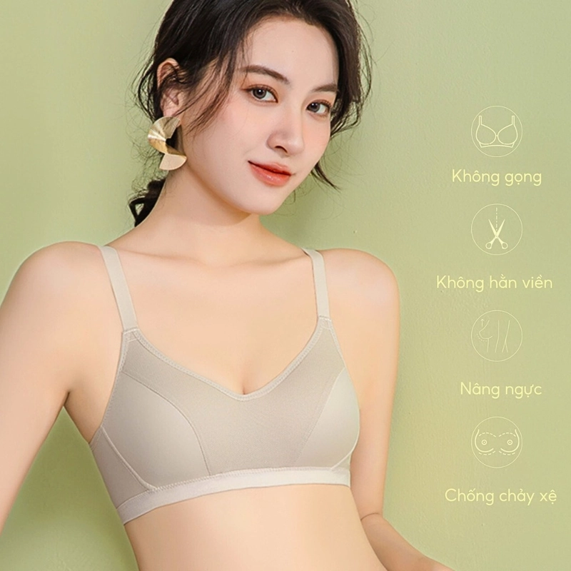 áo ngực su không gọng đệm mỏng nâng đỡ ôm trọn vòng một mặc thoải mái 318826