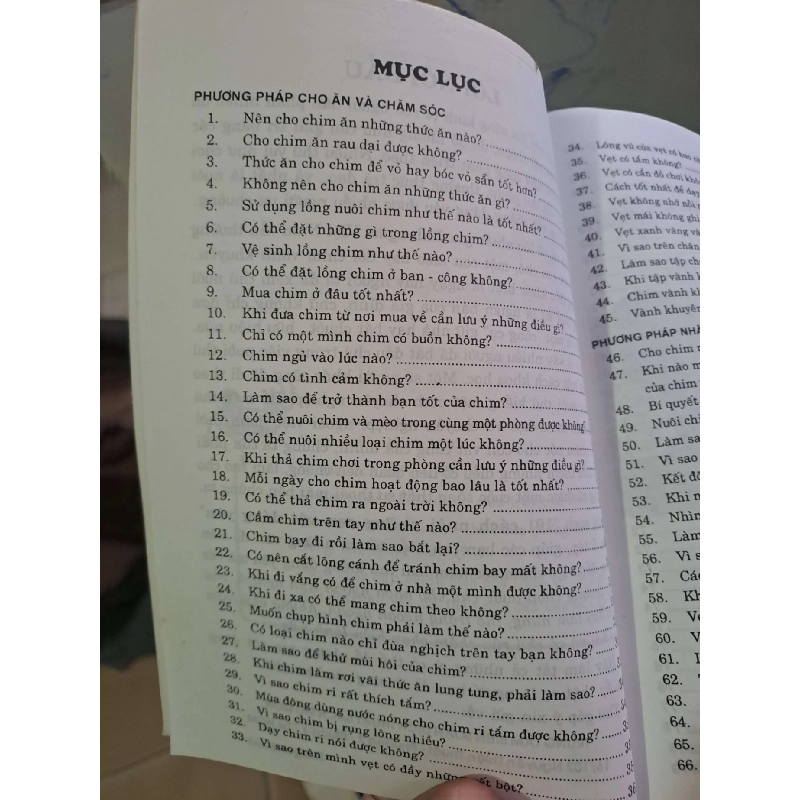 101 cách nuôi những con vật đáng yêu - chim KỸ NĂNG HCM0910 920288