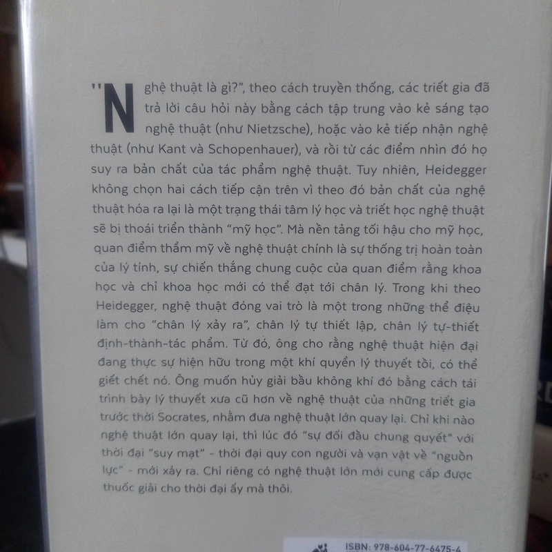 TRIẾT HỌC NGHỆ THUẬT CỦA HEIDEGGER 517334