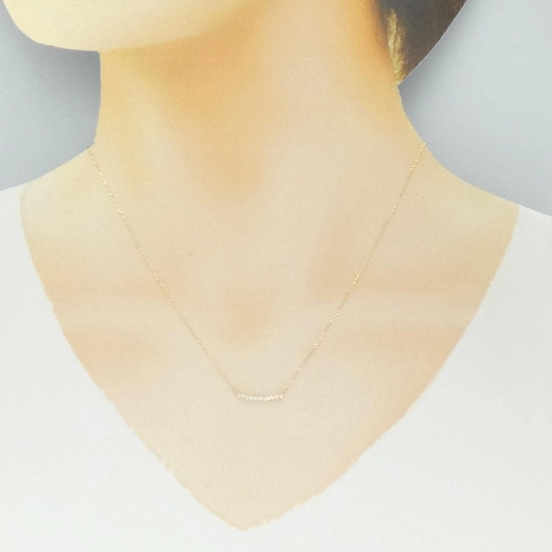 K18YG Dây chuyền kim cương 0.10CT - Hàng hiệu Chính hãng 856533