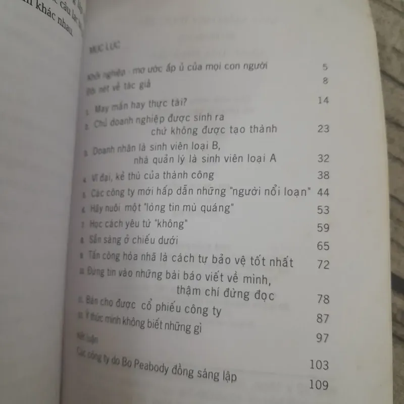 Sách khởi nghiệp. May mắn hay thực tài. Bí quyết khởi nghiệp. Bo Peabody 688812