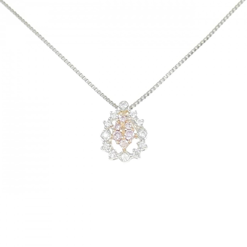 PT900/K18PG/PT850 Dây chuyền kim cương hồng 0.06CT - Hàng hiệu Authentic 859003