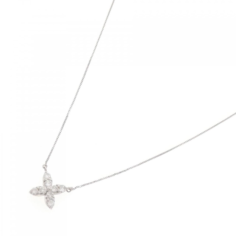 K18WG Hoa Kim Cương Dây Chuyền 0.30CT - Hàng hiệu Chính hãng 863014