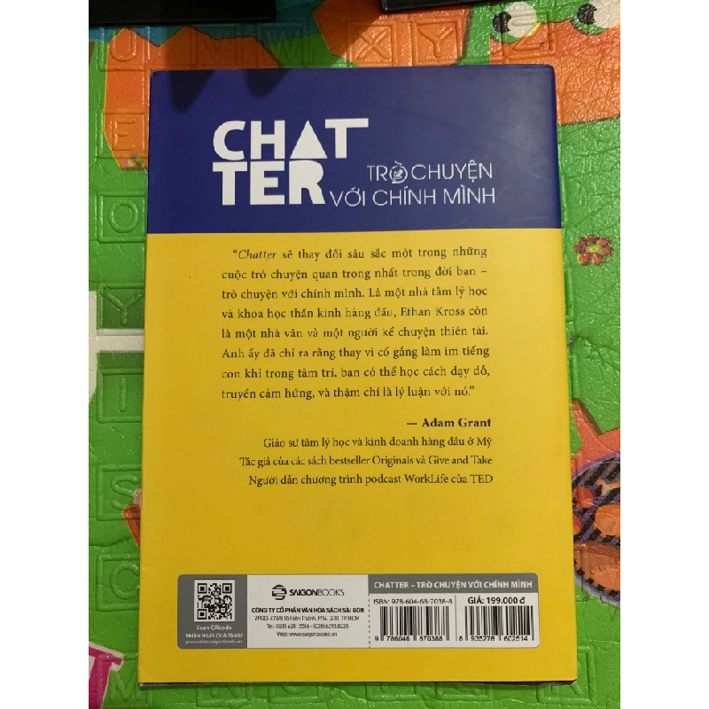 CHATTER - TRÒ CHUYỆN Với CHÍNH MÌNH (Sach mới 90%,năm xb 2021,SaiGonbook) dịch giả Lưu Thế Long- STB3005-Kỹ Năng Sống Oreka-Blogmeo 155071