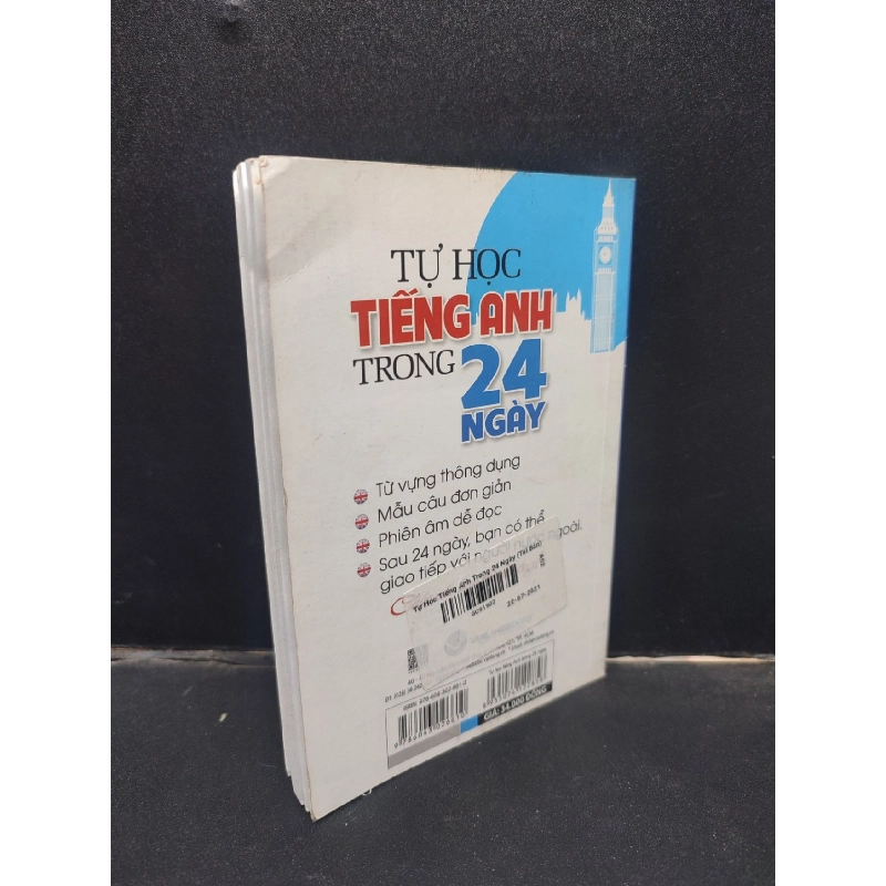 Tự học tiếng anh trong 24 ngày Nguyễn Đại 2020 mới 80% bẩn bìa ố nhẹ HCM2704 học tiếng anh 914114