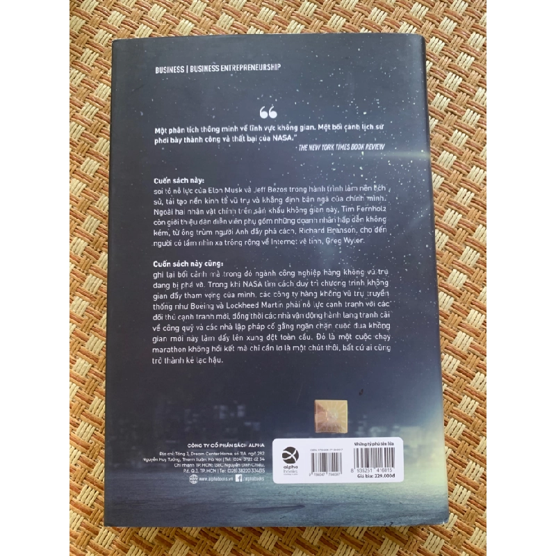 Những Tỷ Phú Tên Lửa Elon Musk, Jeff Bezos và cuộc chạy đua mới vào không gian ( mới 95%, bìa cứng,xb 2020,Nxb Thế Giới) STB2905- Khoa Học 155062