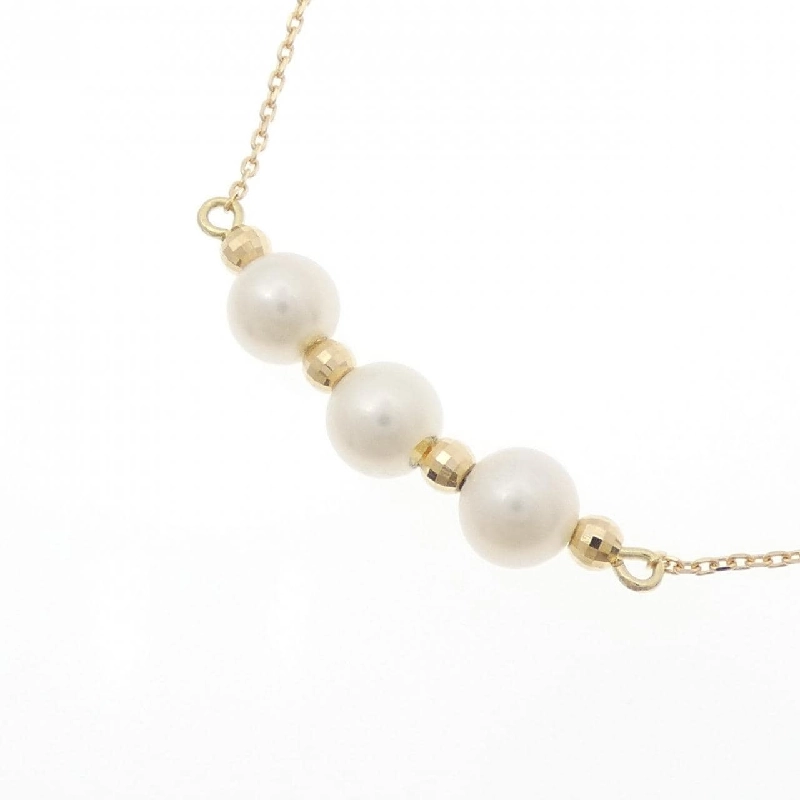 K18YG Ngọc trai Akoya Dây chuyền - Hàng hiệu Chính hãng 860858