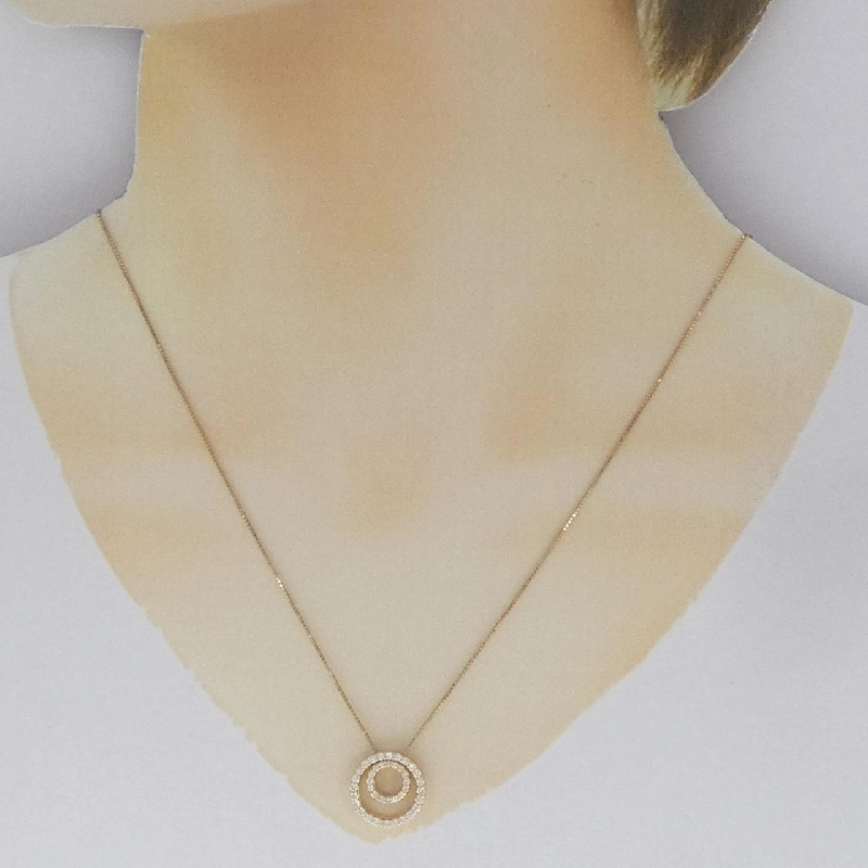 K18YG 2WAY Dây chuyền kim cương 0.33CT - Hàng hiệu Chính hãng 847737