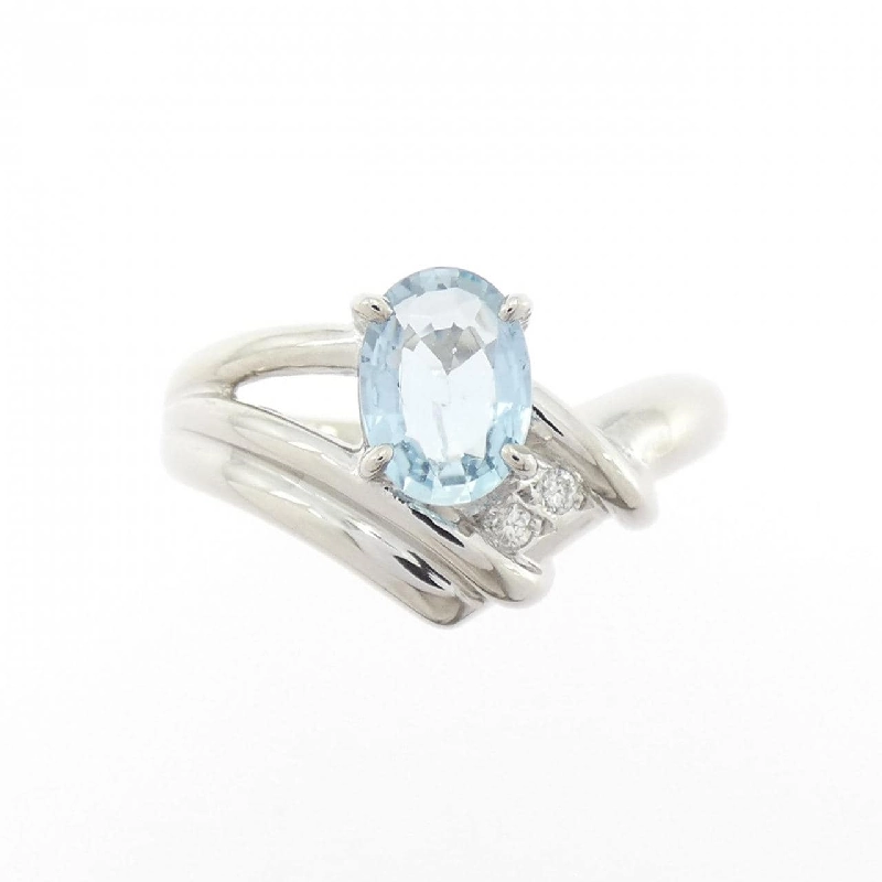 Nhẫn Aquamarine PT900 0.66CT - Hàng hiệu Chính hãng 850993