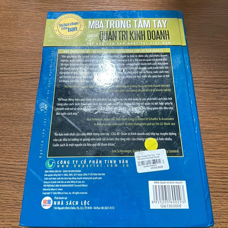 MBA trong tầm tay chủ đề quản trị kinh doanh Allan R. Cohen 357282