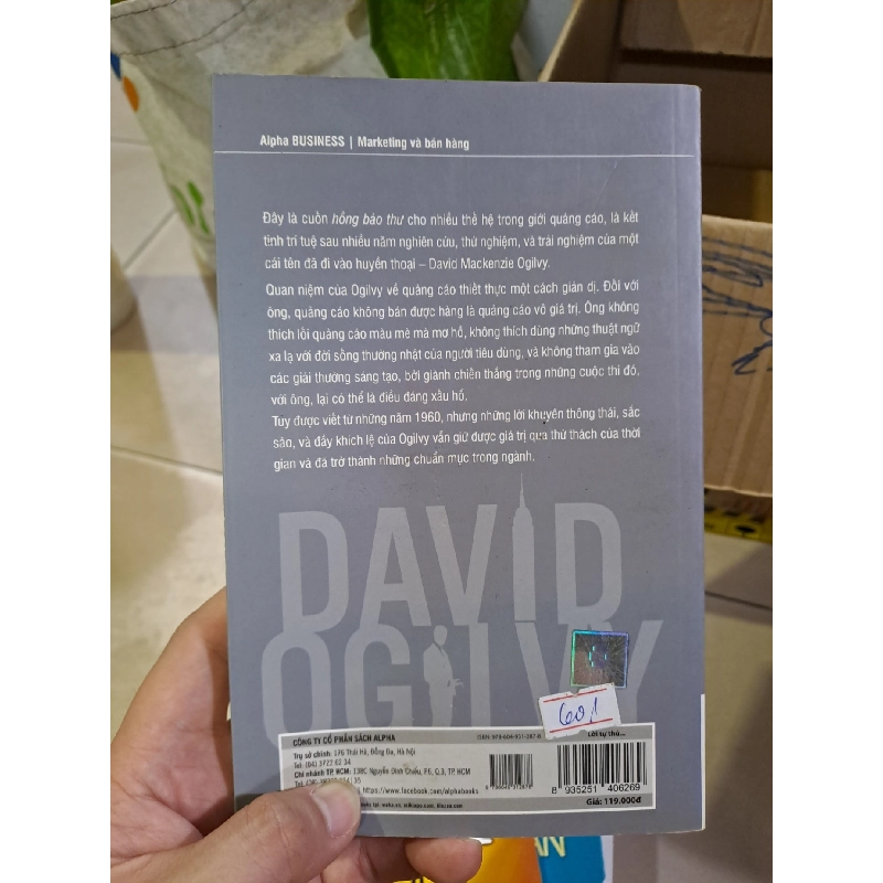 Lời tự thú của một bậc thầy quảng cáo mới 90% bẩn nhẹ 2017 HCM0308 MARKETING KINH DOANH 925011