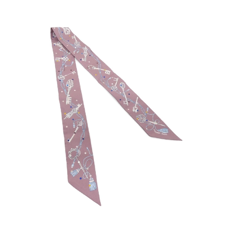 Khăn lụa LES CLES A POIS của Hermès 063871S 625270