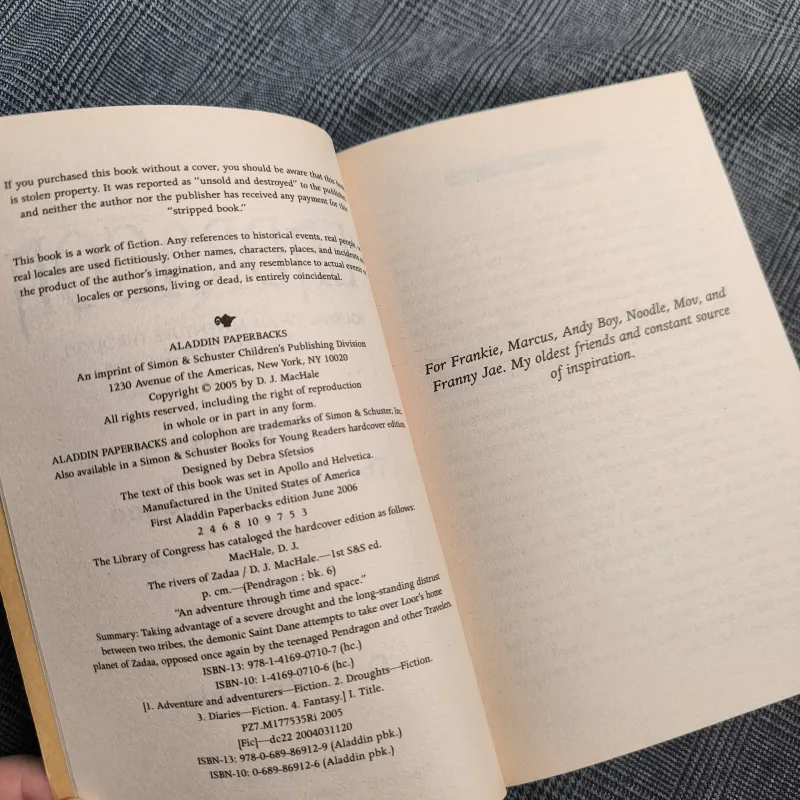 Pendragon Book 6: The Rivers of Zadaa - DJ Machale 735221