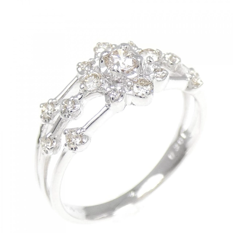 Nhẫn kim cương hoa K18WG 0.30CT - Hàng hiệu Authentic 855370