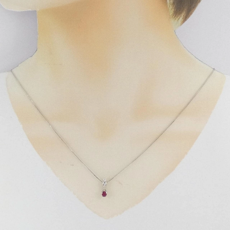 Dây chuyền ruby PT900/PT850 0.40CT - Hàng hiệu Chính hãng 860820