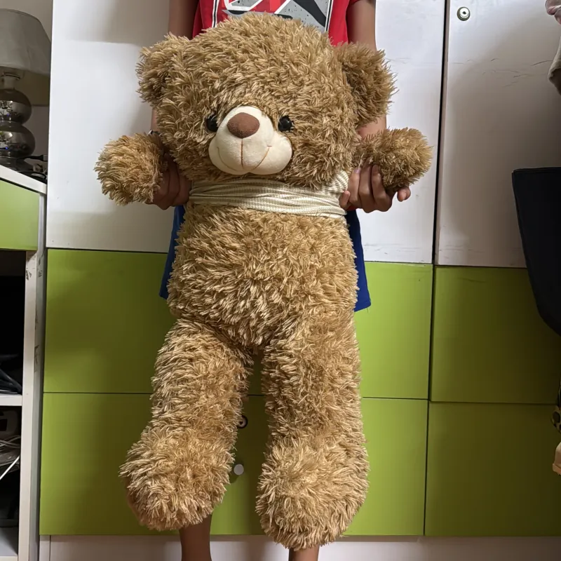 Gấu bông teddy bear 70cm nâu cưng xỉu mới 90% 1002267