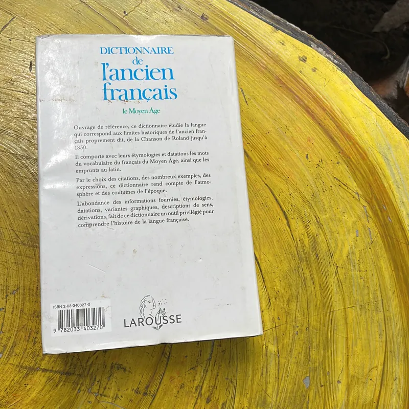 DICTIONNAIRE DE L’ANCIEN FRANCAIS LE MOYEN ÂGE 591097