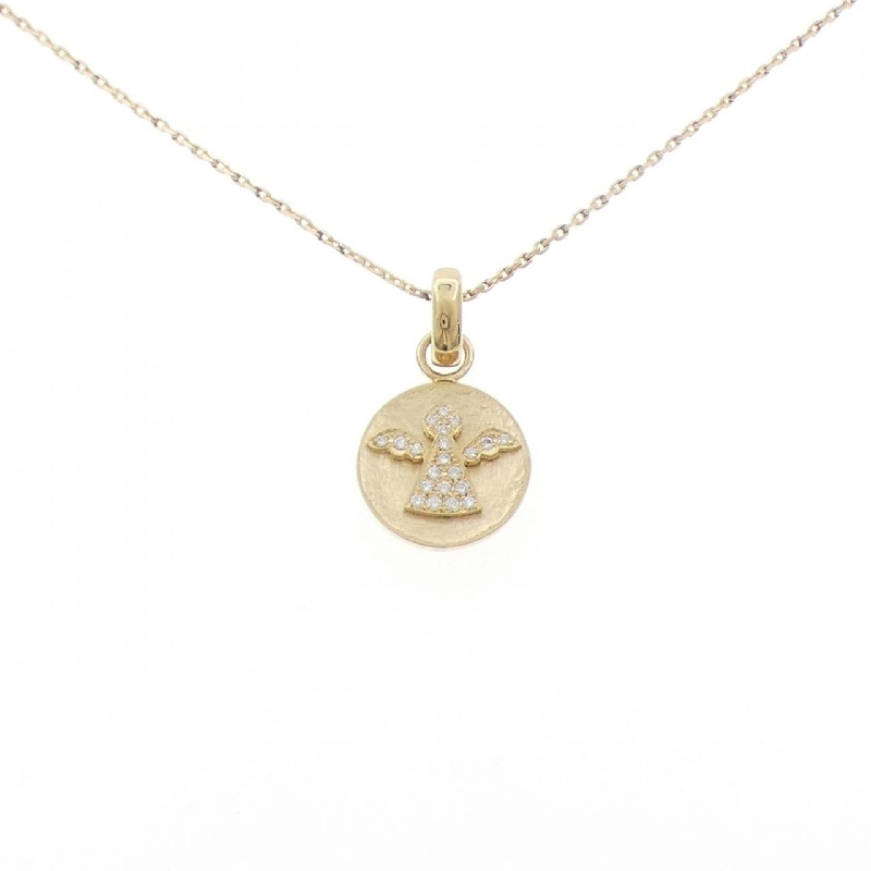 K18YG Thiên thần Dây chuyền Kim cương - Hàng hiệu Chính hãng 861402