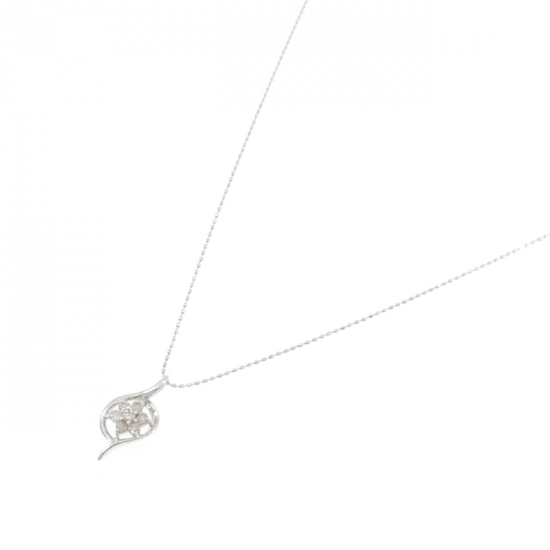 K18WG Hoa Kim Cương Dây Chuyền 0.25CT - Hàng hiệu Chính hãng 859277