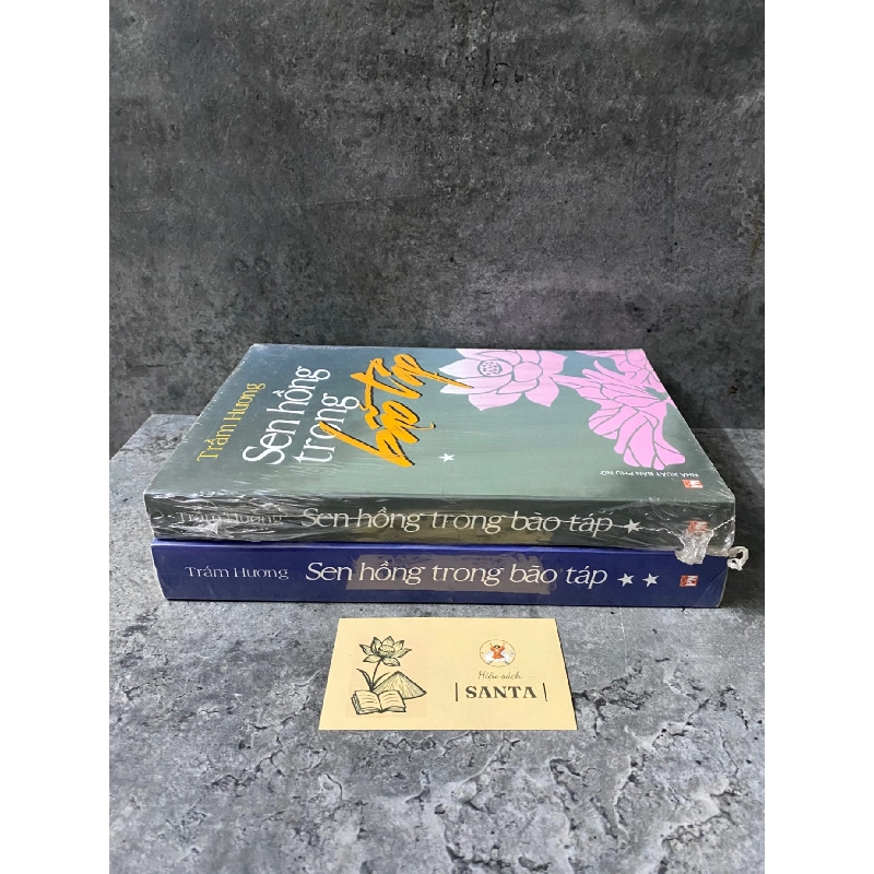 Sen hồng trong bão tâp (bộ 2 tập)- Trầm Hương- sách lưu kho chưa qua sd,độ mới 95% 784889