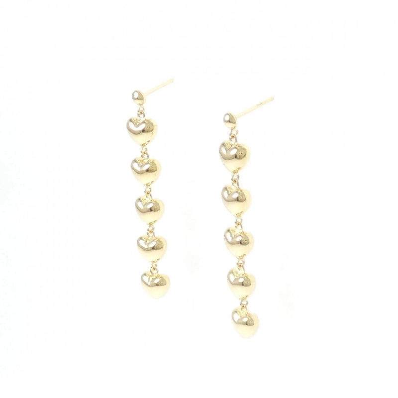 K18YG Bông tai hình trái tim - Hàng hiệu Chính hãng 866374