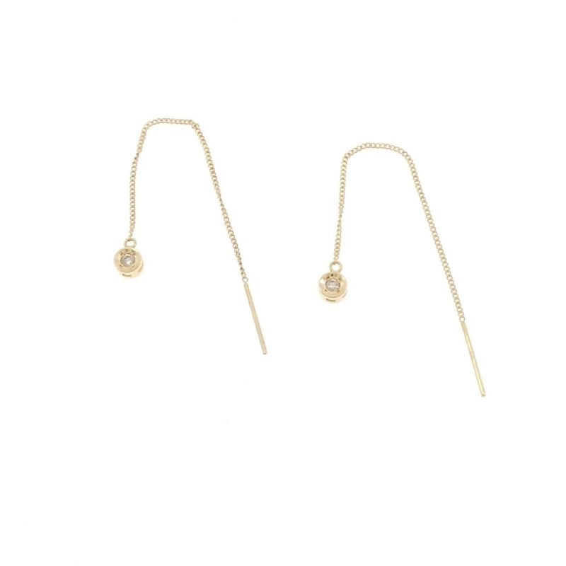 K18YG Bông tai kim cương - Hàng hiệu Authentic 870767