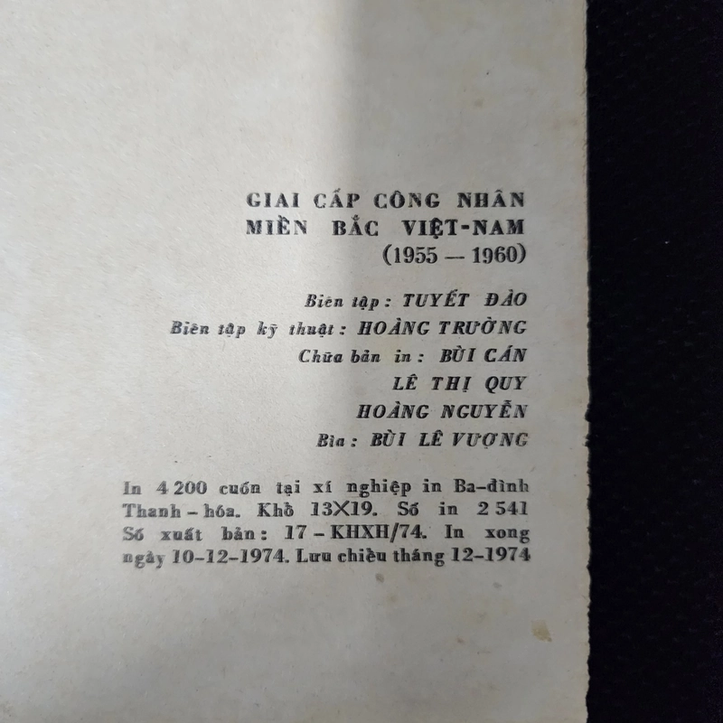 Giai cấp công nhân miền Bắc Việt Nam 1955-1960 | Văn Tạo. Đinh thu cúc 523258