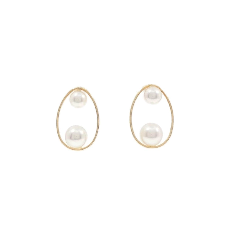 K18YG Bông tai ngọc trai Akoya - Hàng hiệu Authentic 871430