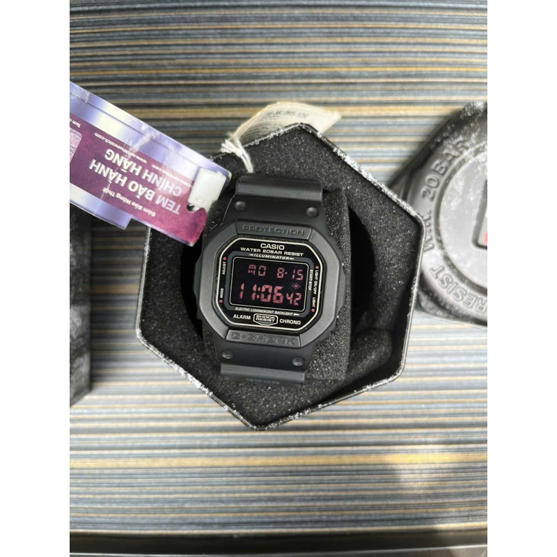 Đồng hồ điện tử nam dây nhựa G-SHOCK DW-5600MS-1DR Đen 532242