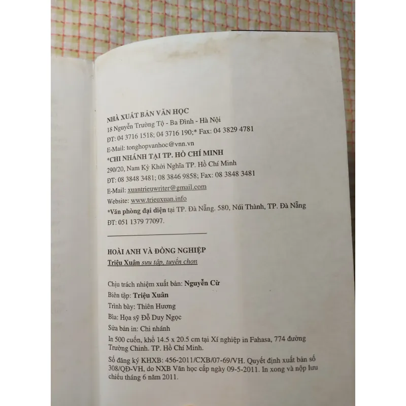 HOÀI ANH VÀ ĐỒNG NGHIỆP - Triệu Xuân sưu tập & tuyển chọn 718608